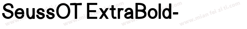 SeussOT ExtraBold字体转换